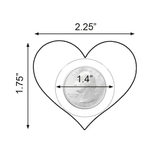 GE Apparel Yellow Mini Heart Nipple Pasties