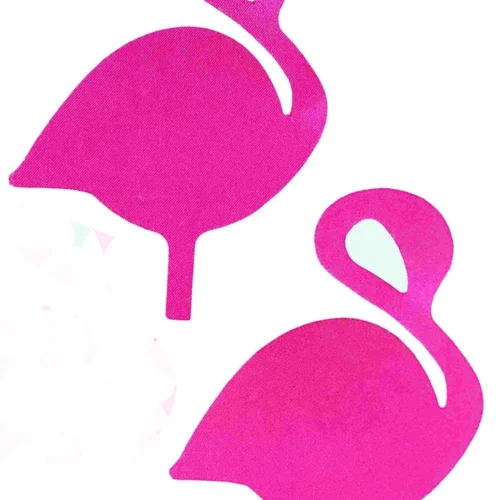 OY Brands Pink Satin Flamingo Nipple Pasties