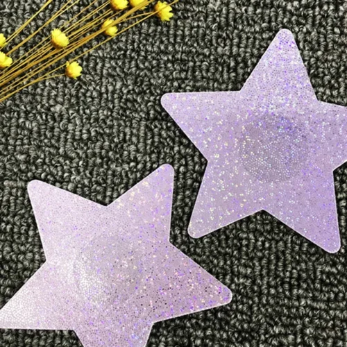 OY Brands Silver Sparkle Stars Pasties