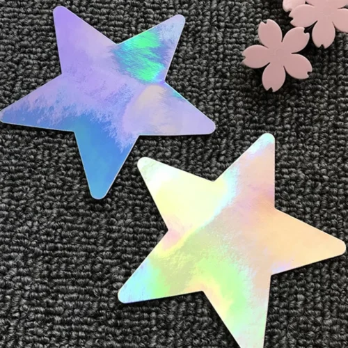GE Apparel Holographic Star Pasties