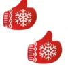 OY Brands Christmas Gloves Nipple Pasties