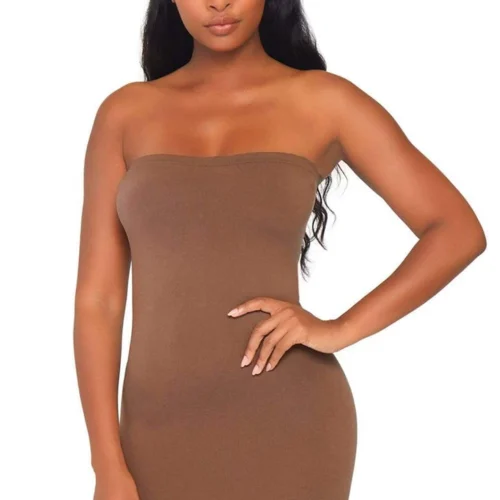 Leg Avenue Dark Tan Seamless Bodyshaper Dress Lingerie