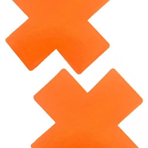 NevaNude Neon Orange Blacklight X Pasties
