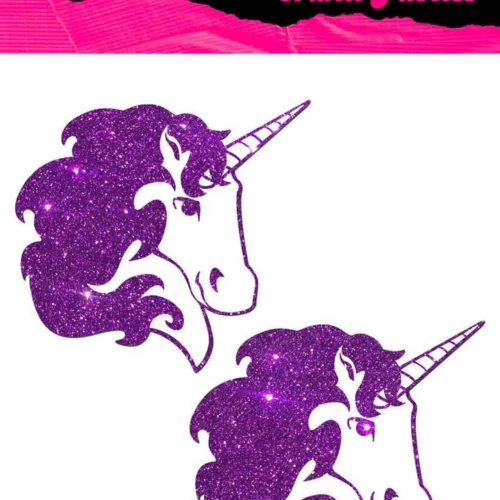PASTEASE Brand Pasties Glitter Unicorn Pasties