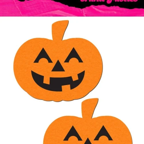 PASTEASE Brand Pasties ORANGE PUMPKIN NIPPLE PASTIES
