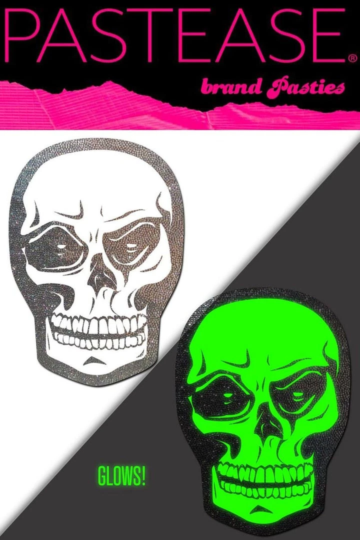 PASTEASE Brand Pasties Glitter Skull Pasties 1 PASTEASE Brand Pasties Glitter Skull Pasties