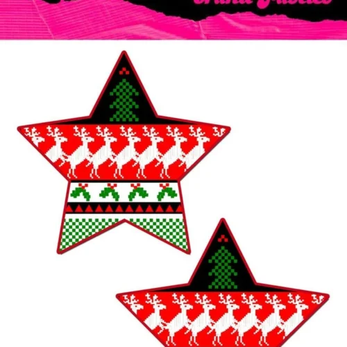 PASTEASE Brand Pasties Ugly Christmas Sweater Star Pasties