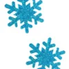 NevaNude Turquoise Glitter Snowflake Christmas Nipple Pasties Lingerie