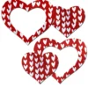 Pastease Peek-a-Boob: Red Hearts Pattern On White Heart Frame Nipple Pasties Lingerie