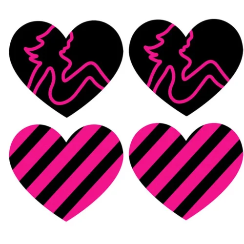 XGEN Trucker Girl Hearts Nipple Pasties