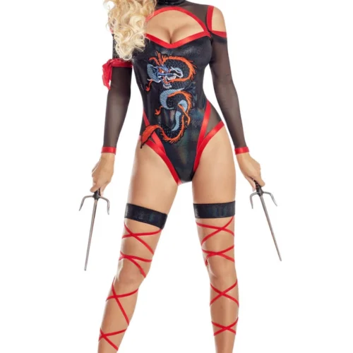 Party King Crouching Dragon Ninja Costume Sexy Halloween Costumes