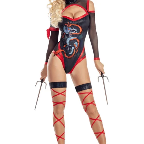 Party King Crouching Dragon Ninja Costume Sexy Halloween Costumes