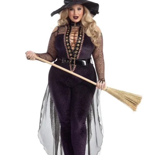 Party King Plus Size Midnight Violet Witch Costume Plus Costumes