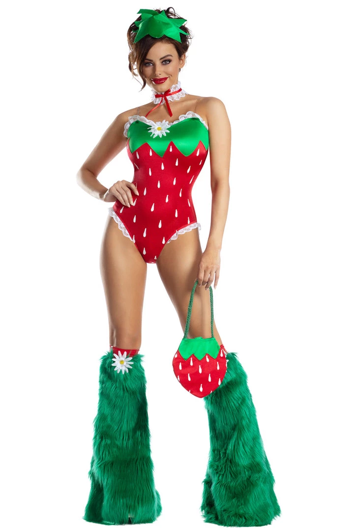 Party King Sassy Strawberry Costume 1 Party King Sassy Strawberry Costume