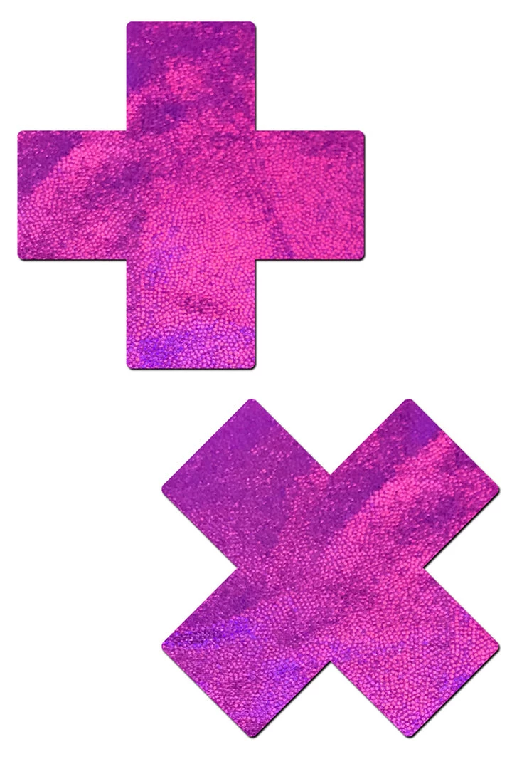 Pastease Pink Holographic X Pasties 1 Pastease Pink Holographic X Pasties
