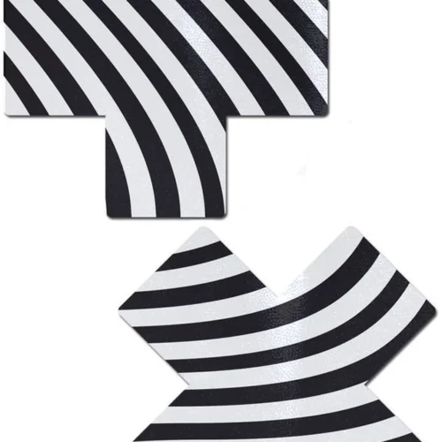 Pastease Black & White Silly Stripes X Pasties