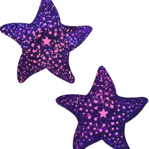 Pastease Purple Pink Glitter Star Fish Pasties