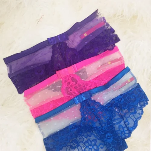 Seven Til Midnight Pink Dotted Mesh & Lace Cheeky Panty 8 Seven Til Midnight Pink Dotted Mesh & Lace Cheeky Panty