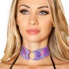Roma Costume Metallic Shimmering O-Ring Choker