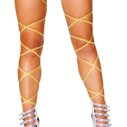 Roma Costume O-Ring Leg Wrap With Garter