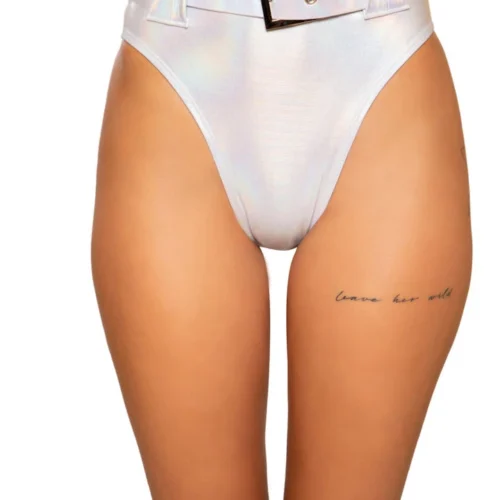 Roma Costume Clothing Shimmer High Rise Shorts With Belt