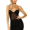 Roma Costume Clothing Mesh Corset Look Dress