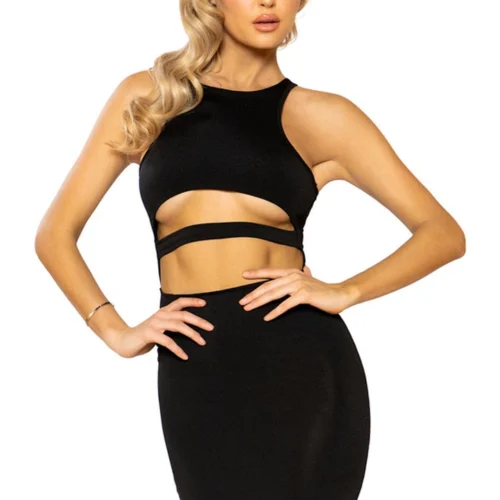 Roma Costume Underboob Bodycon Dress Clothing