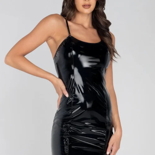 Roma Costume Clothing Mini Vinyl Dress