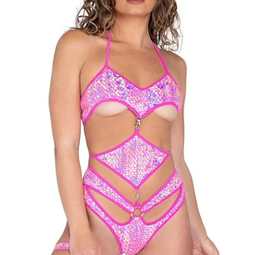Roma Costume Underboob Diamond Romper