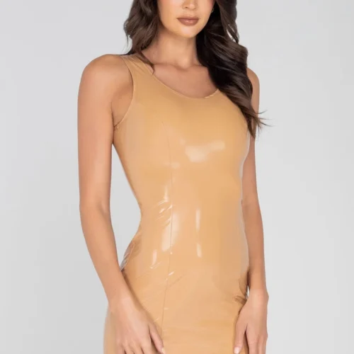 Roma Costume Clothing Vinyl Mini Dress With Zipper