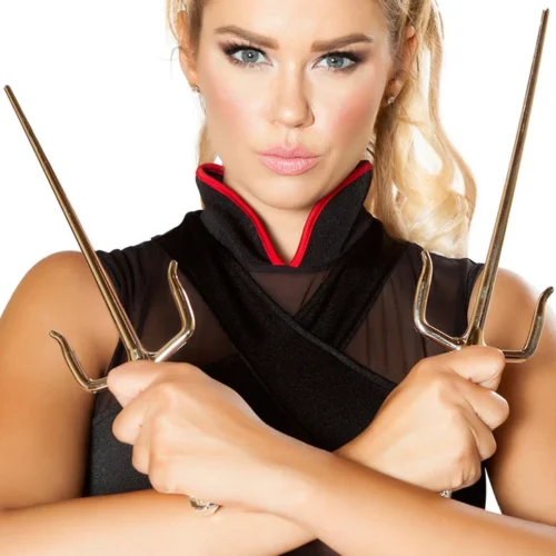 Roma Costume Pair Of Ninja Trident Sais Accessories