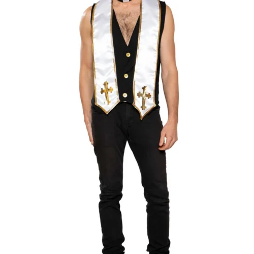 Roma Costume Sexy Halloween Costumes Men's Priest Costume