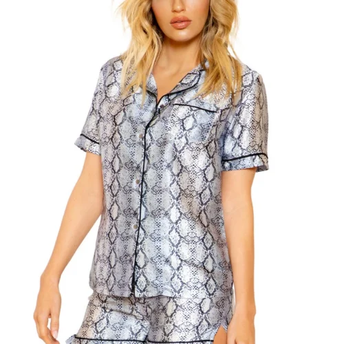 Roma Costume Satin Snakeskin Pajamas