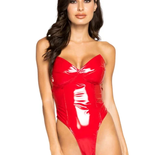 Roma Costume Vinyl Bodysuit With Back Zipper And Thong Back Lingerie 9 Roma Costume Vinyl Bodysuit With Back Zipper And Thong Back Lingerie