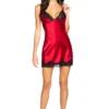 Roma Costume Satin Chemise With Lace