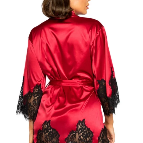 Roma Costume Lingerie Elegant Cut Out Eyelash Lace Robe