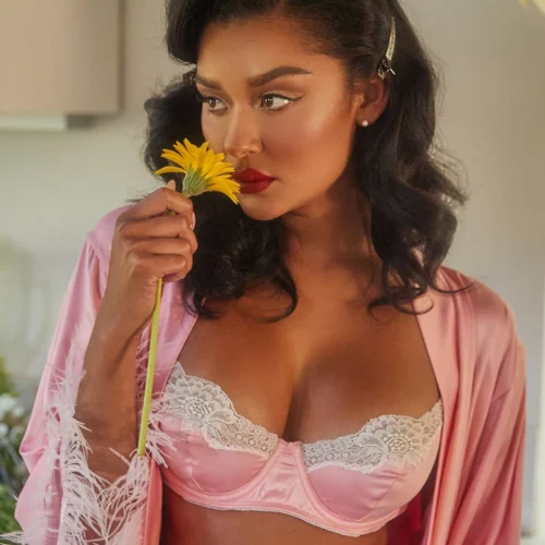 Roma Costume Lace And Satin Underwire Bra Set Lingerie