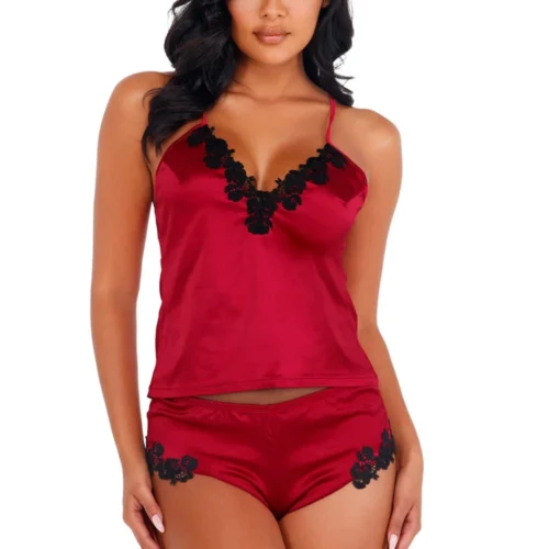 Roma Costume Lingerie Soft Satin Short Set