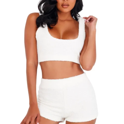 Roma Costume Cozy Fuzzy Short Set Lingerie