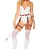 Roma Naughty Vinyl Nurse Costume Sexy Halloween Costumes
