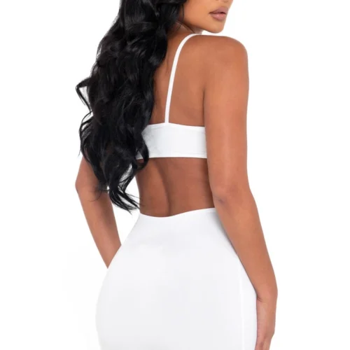 Roma Dresses White Cut Out Mini Dress
