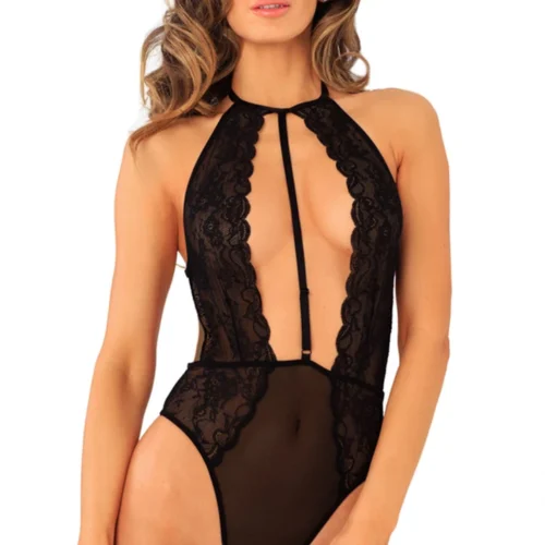 René Rofé Lingerie Hot Pursuit Lace Bodysuit