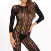 René Rofé Exotic Crotchless Bodystocking Bodystockings