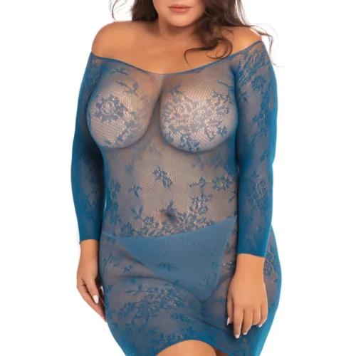 René Rofé Plus Size Open Season Off The Shoulder Chemise