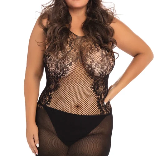 René Rofé Plus Size Lace Fantasy Mini Chemise