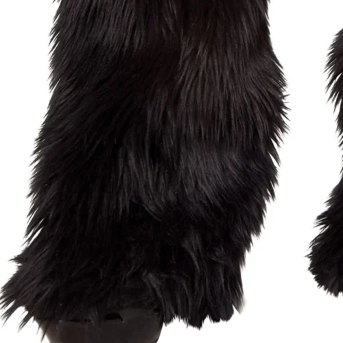 Roma Costume Fur And Rhinestone Leg Warmers