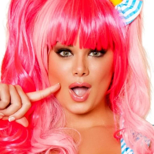 Roma Costume Bubblegum Pink Wig