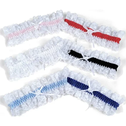 Shirley Of Hollywood Garters Leg Garter With Soft Satin Trim