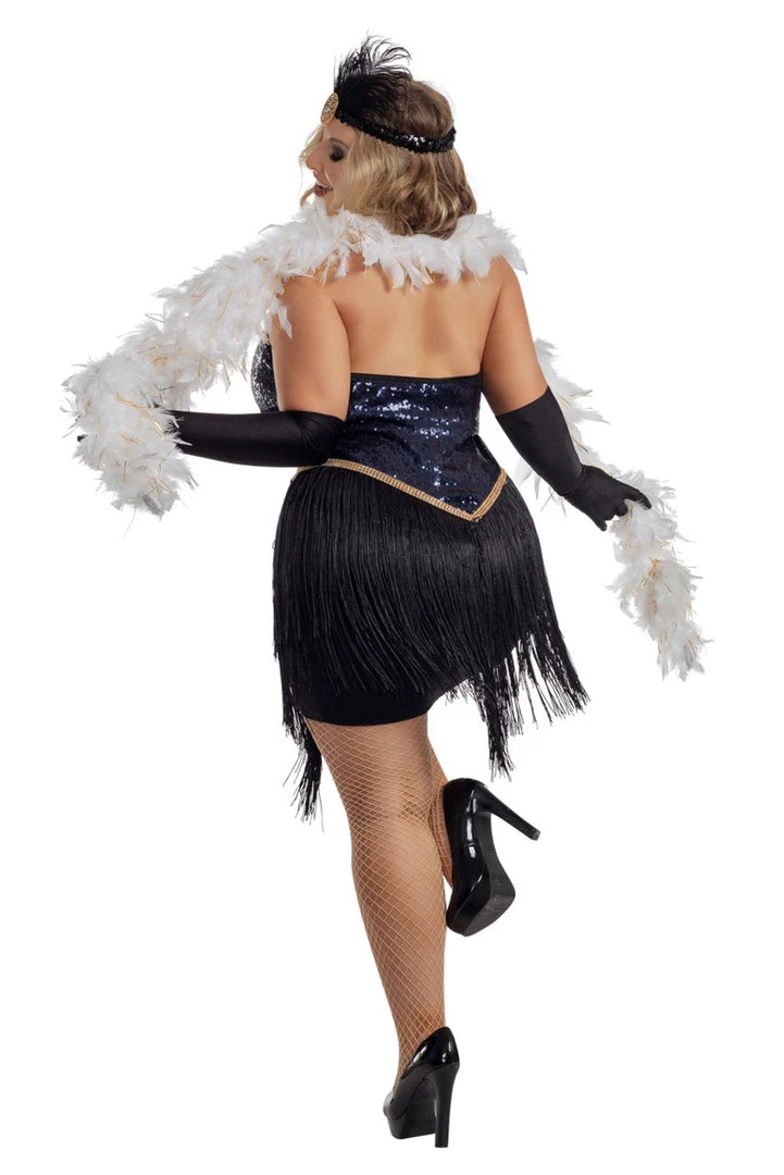 Starline Costume Plus Size Jazzy Jezebel Flapper Costume 2 Starline Costume Plus Size Jazzy Jezebel Flapper Costume