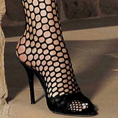 H.O.T By Shirley Of Hollywood Honeycomb Pattern Pantyhose